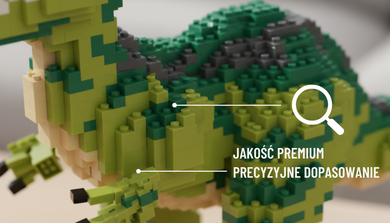 DINUŚ - do układania, dinozaur Velociraptor (ograniczona ilość!)