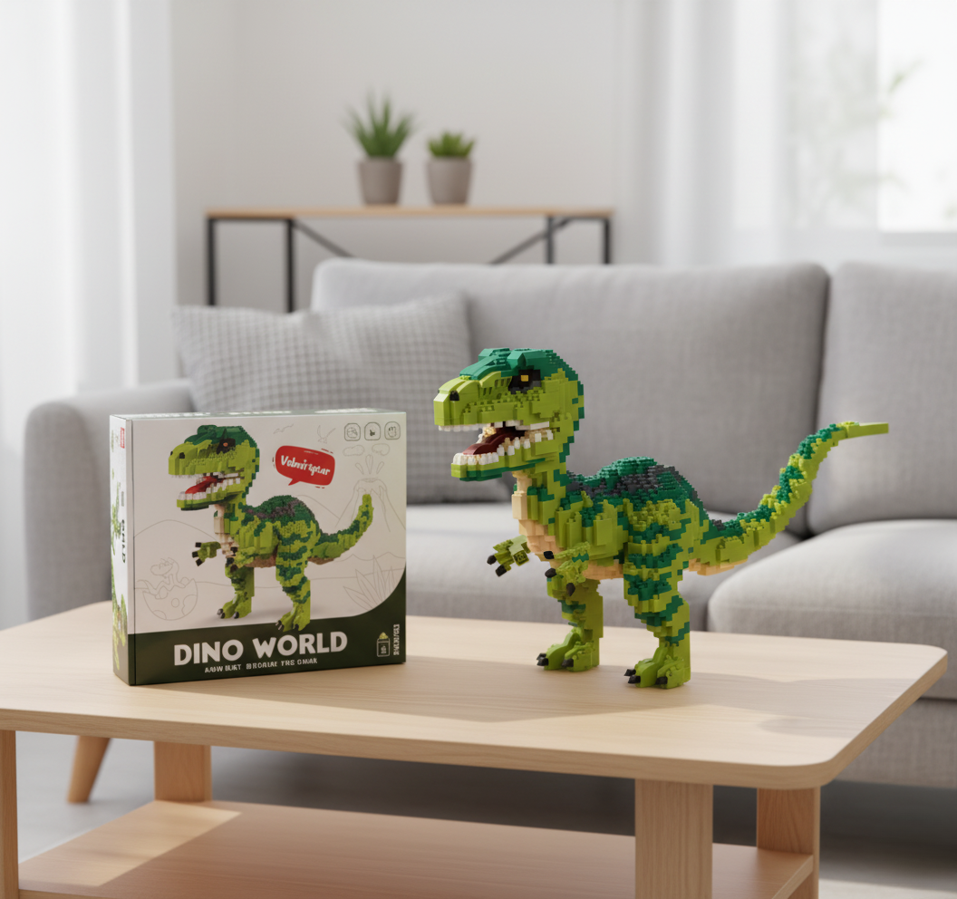 DINUŚ - do układania, dinozaur Velociraptor (ograniczona ilość!)