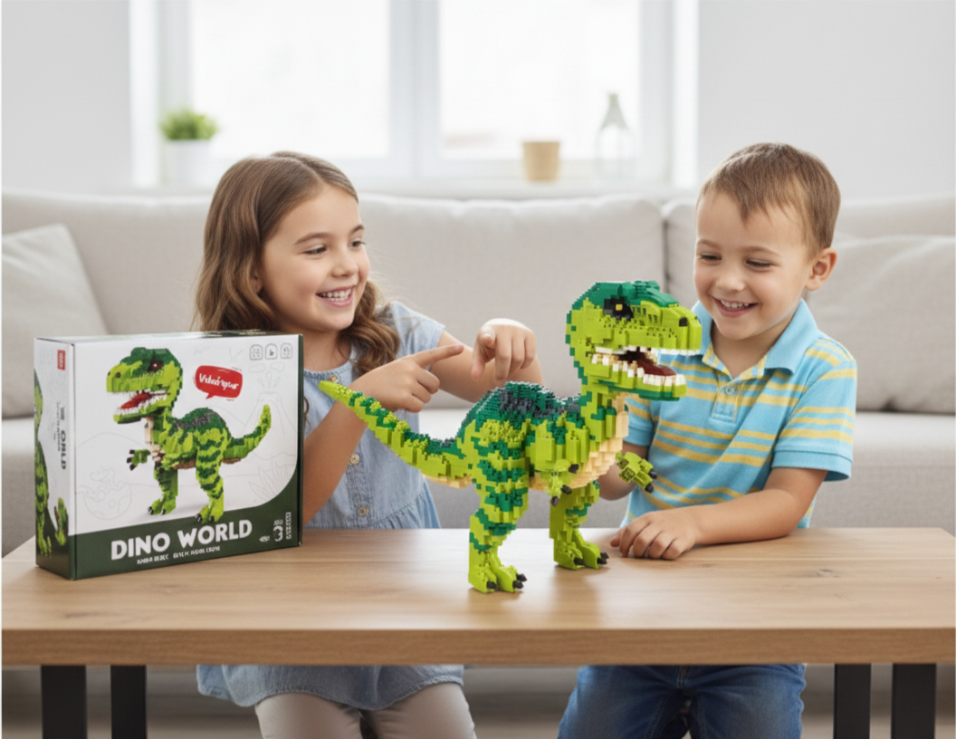 DINUŚ - do układania, dinozaur Velociraptor (ograniczona ilość!)