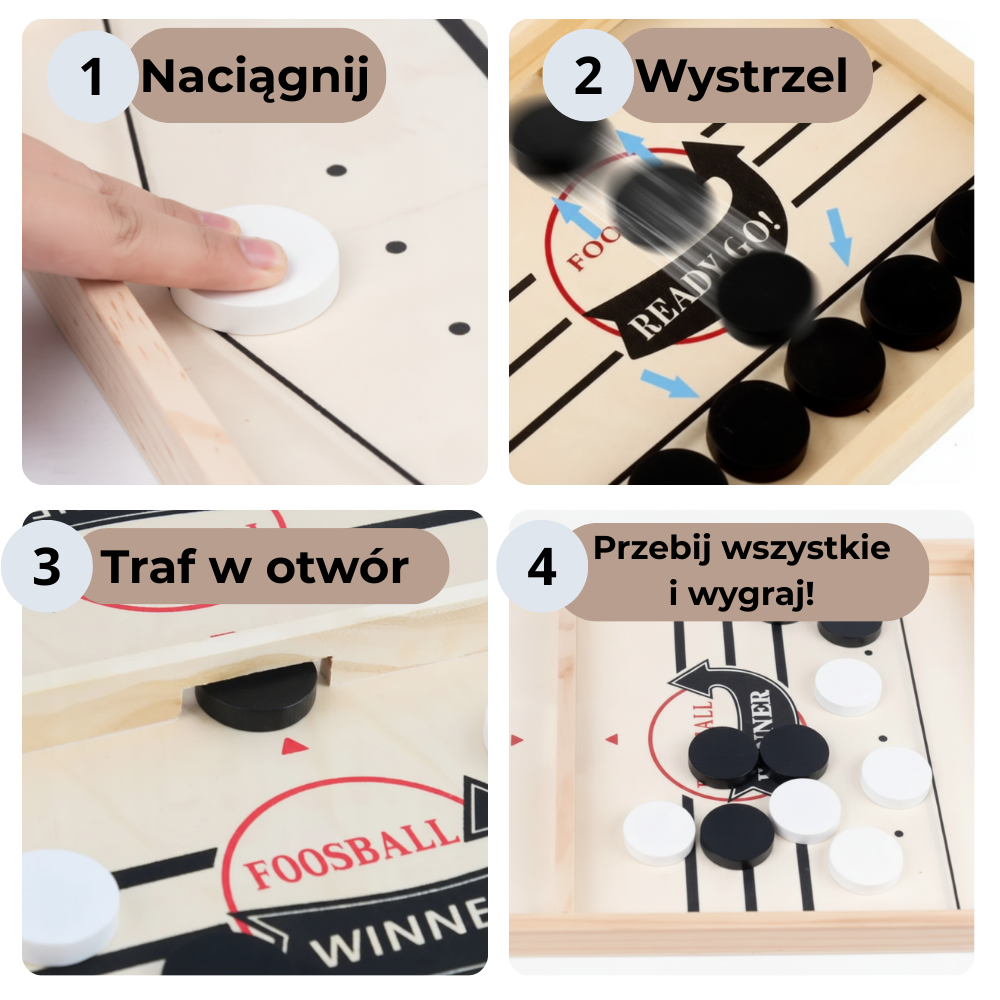 Cymbergaj - Drewniana Gra Zręcznościowa, Rodzinna Zabawa