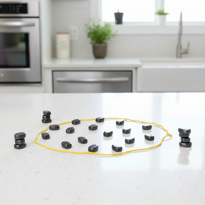 Mag Bitwa - gra magnetyczna dla dzieci i dorosłych, zestaw 30 magnesów (2–4 graczy)