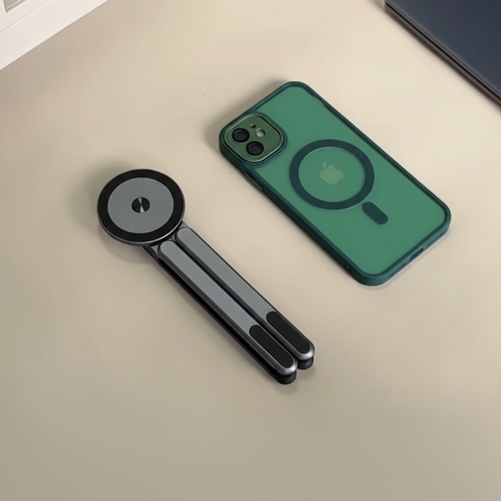 Składany aluminiowy stojak magnetyczny 3w1 (laptop | tablet | telefon)