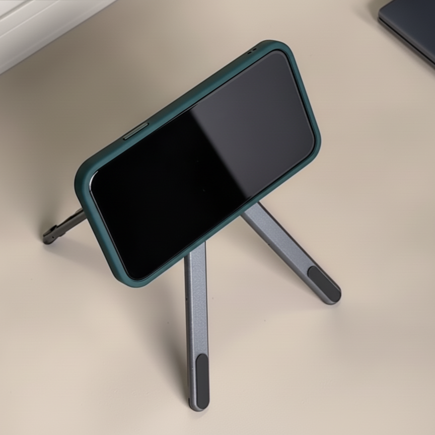 Składany aluminiowy stojak magnetyczny 3w1 (laptop | tablet | telefon)