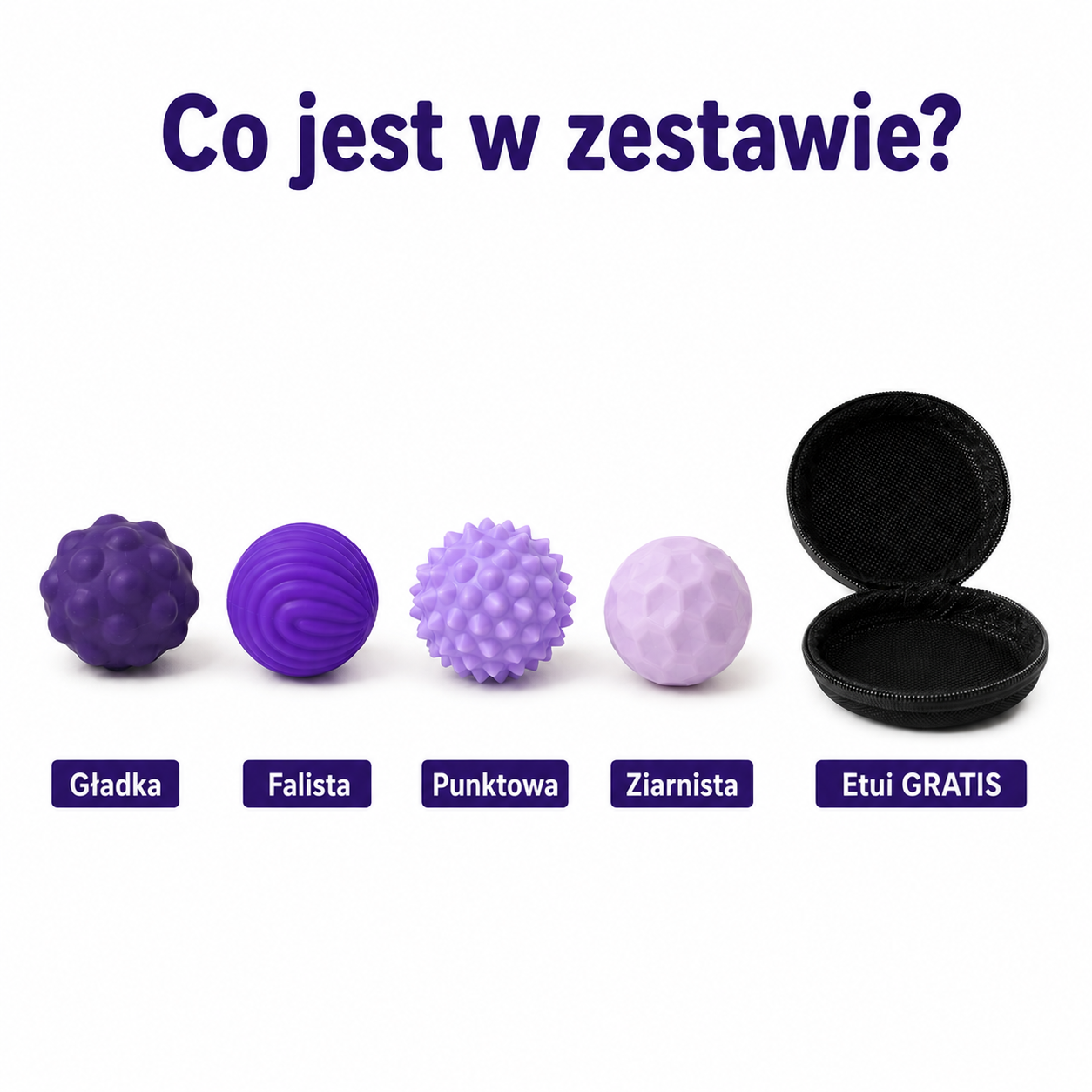 SENSORKI- Kulki Magnetyczne Sensoryczne. 4 sztuki + etui